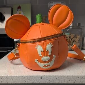 Loungefly Orange Pumpkin Crossbody Bag